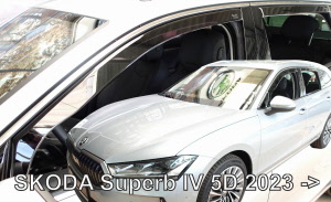 Skoda SuperB raamspoilers visors rijwindschermen heko