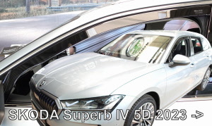 Skoda SuperB raamgeleiders windschermen visors heko